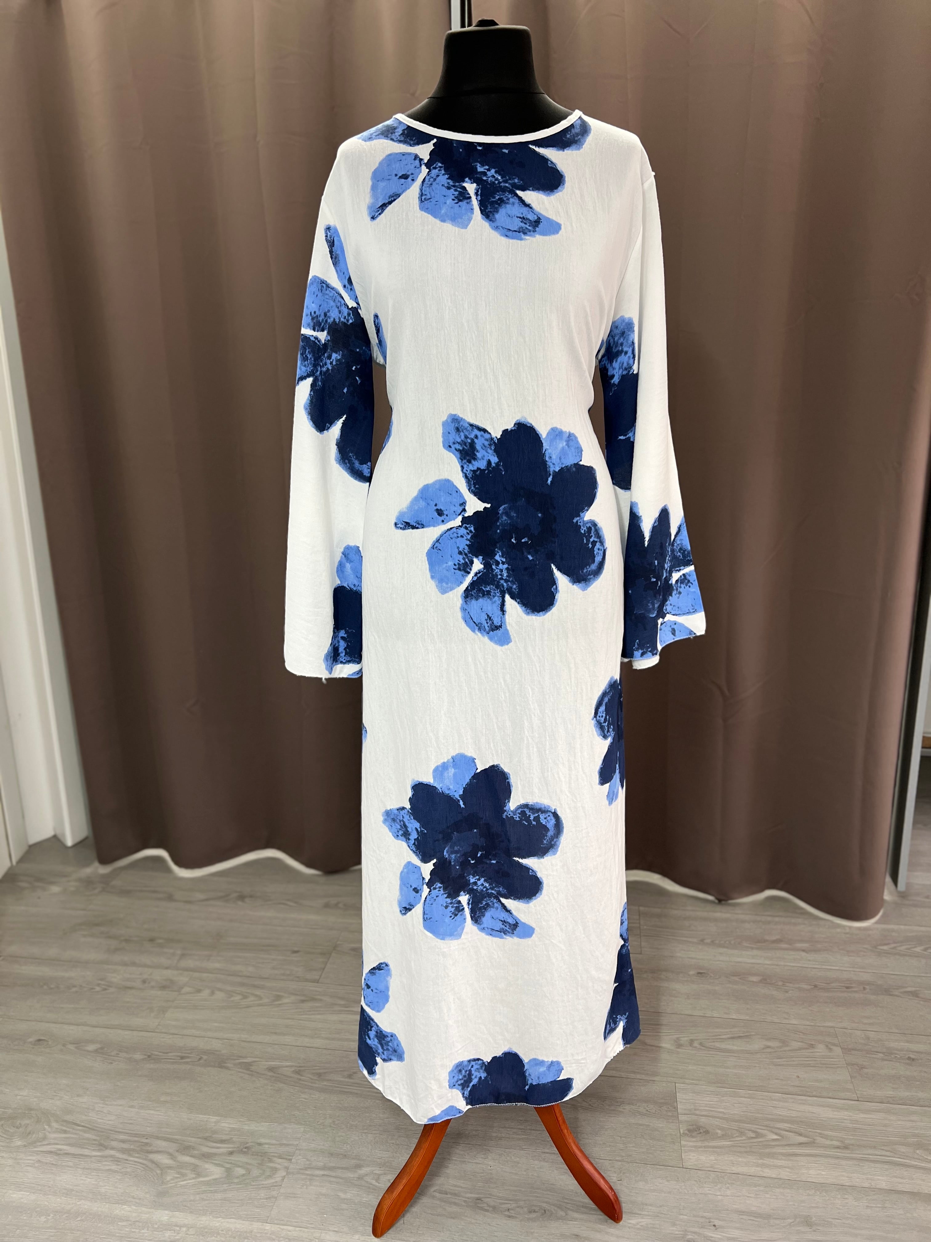 Vestido cruzado azul