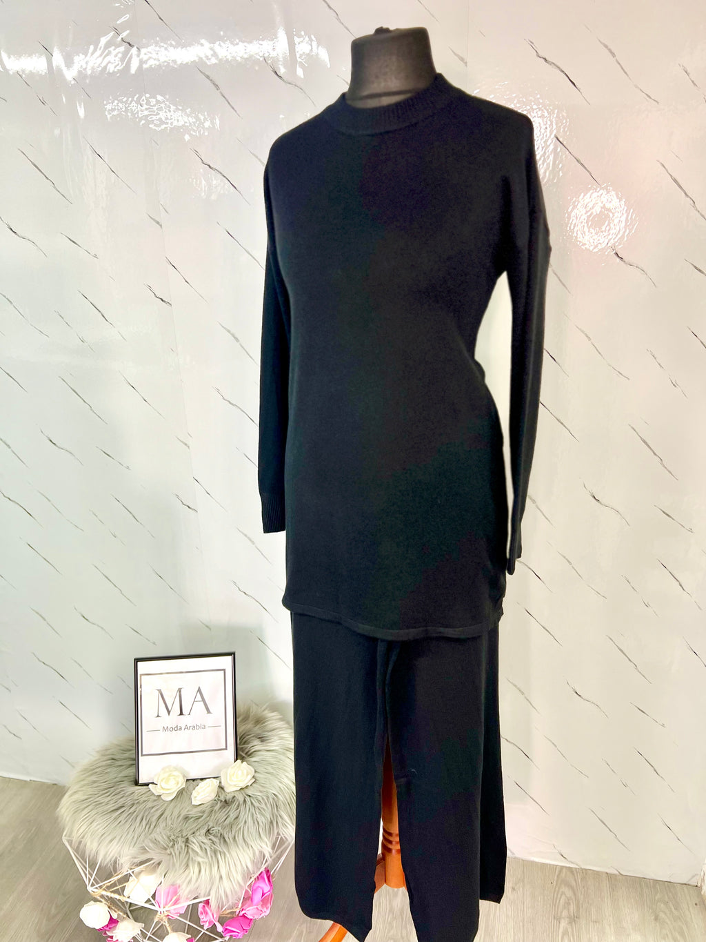 Conjunto punto fino Negro