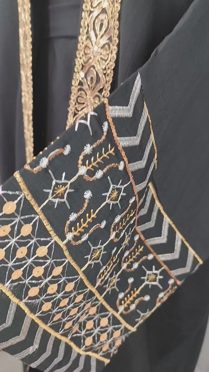 Kimono y abaya Negro