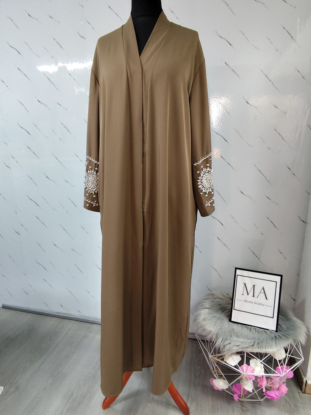 Abaya Zafira Marron