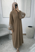 Abaya Zafira Marron