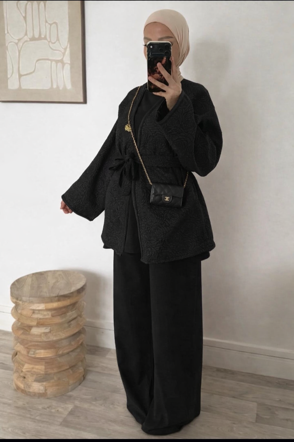 Conjunto bordado negro