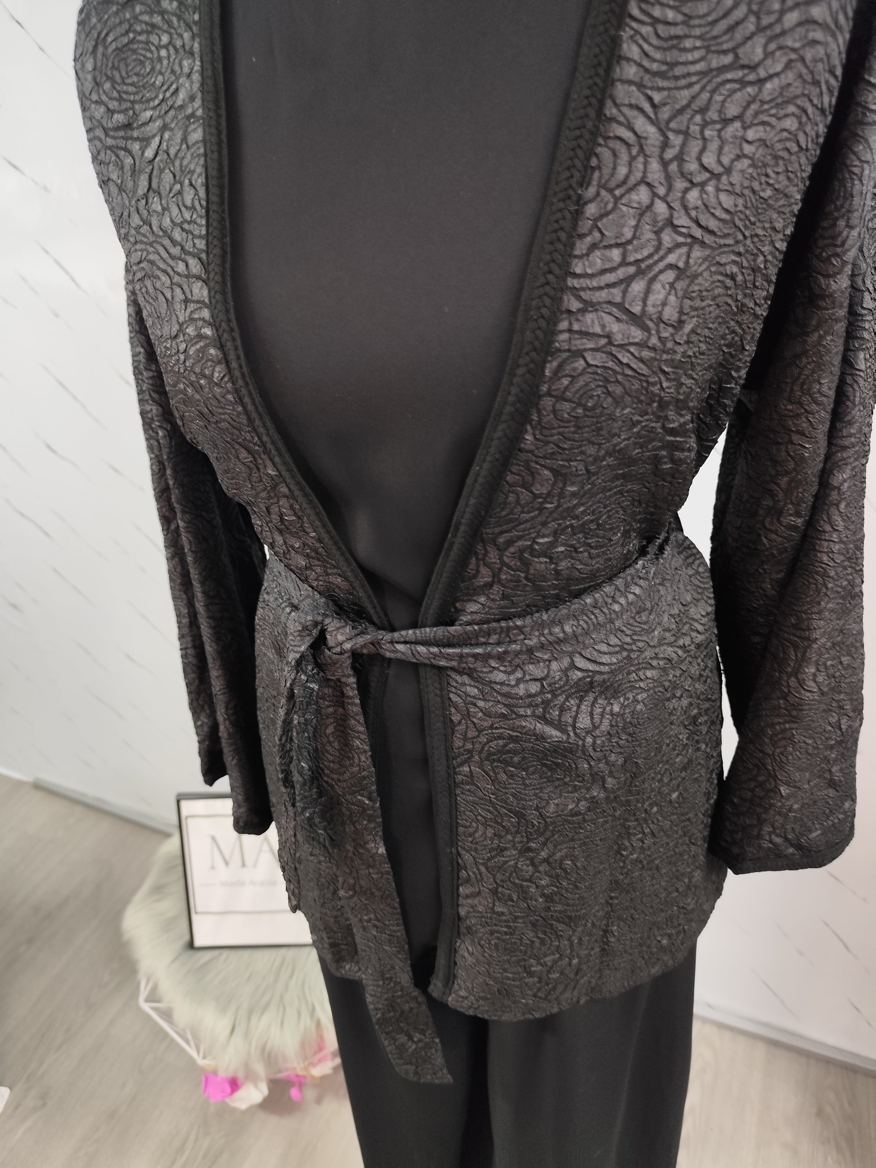 Conjunto bordado negro