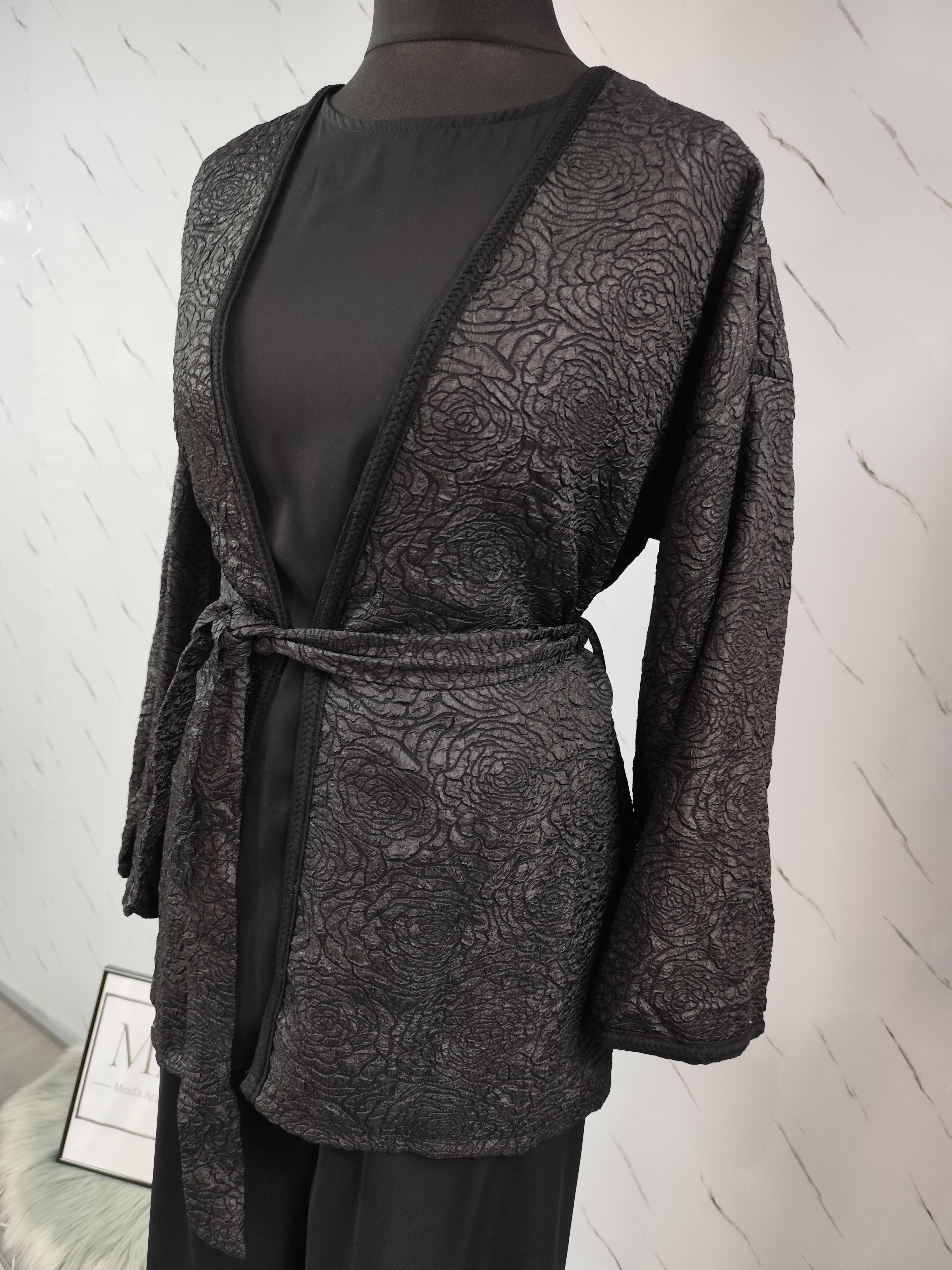 Conjunto bordado negro