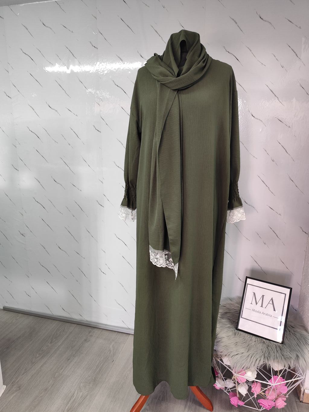 Abaya salat Verde
