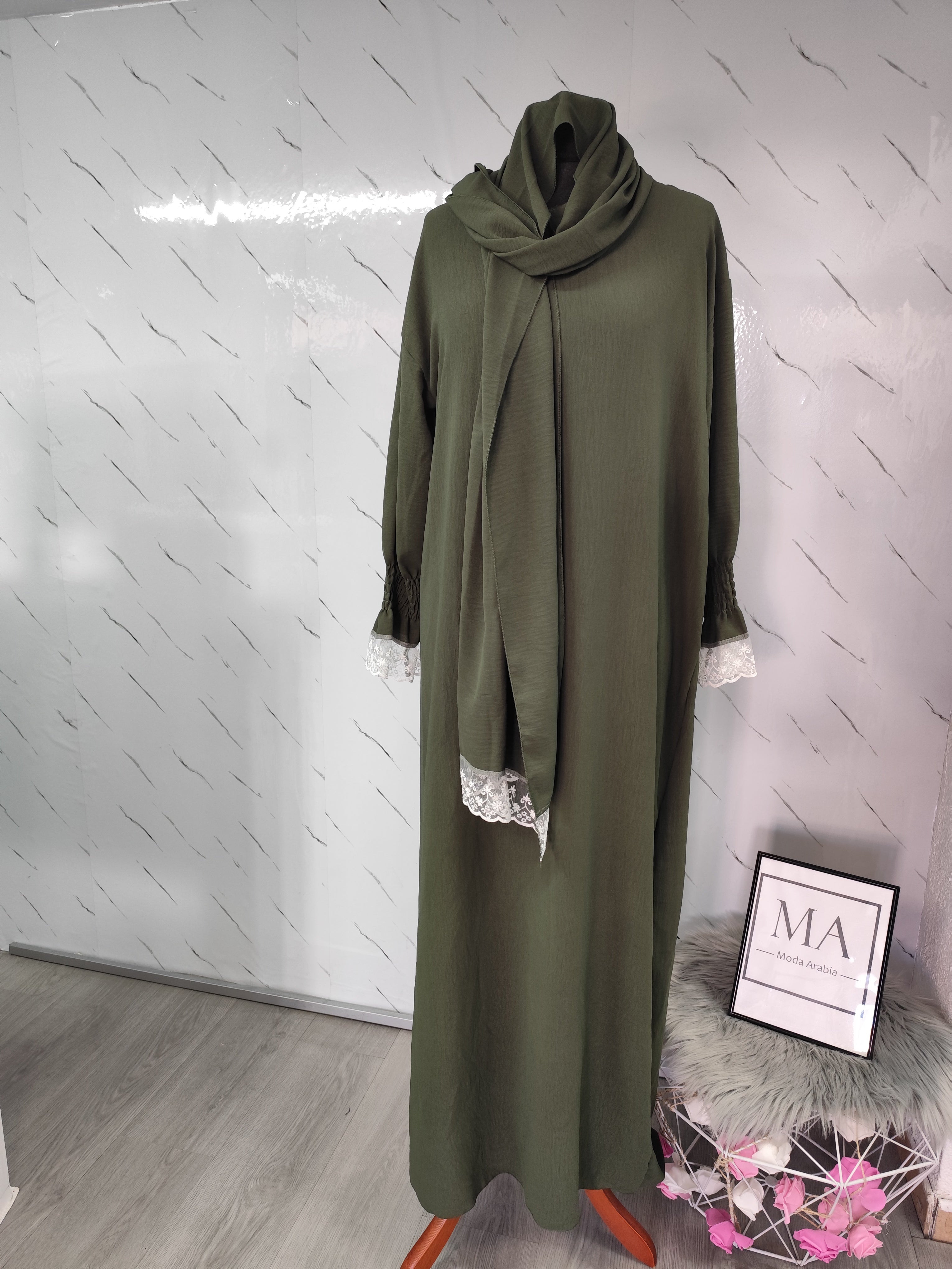 Abaya salat Verde