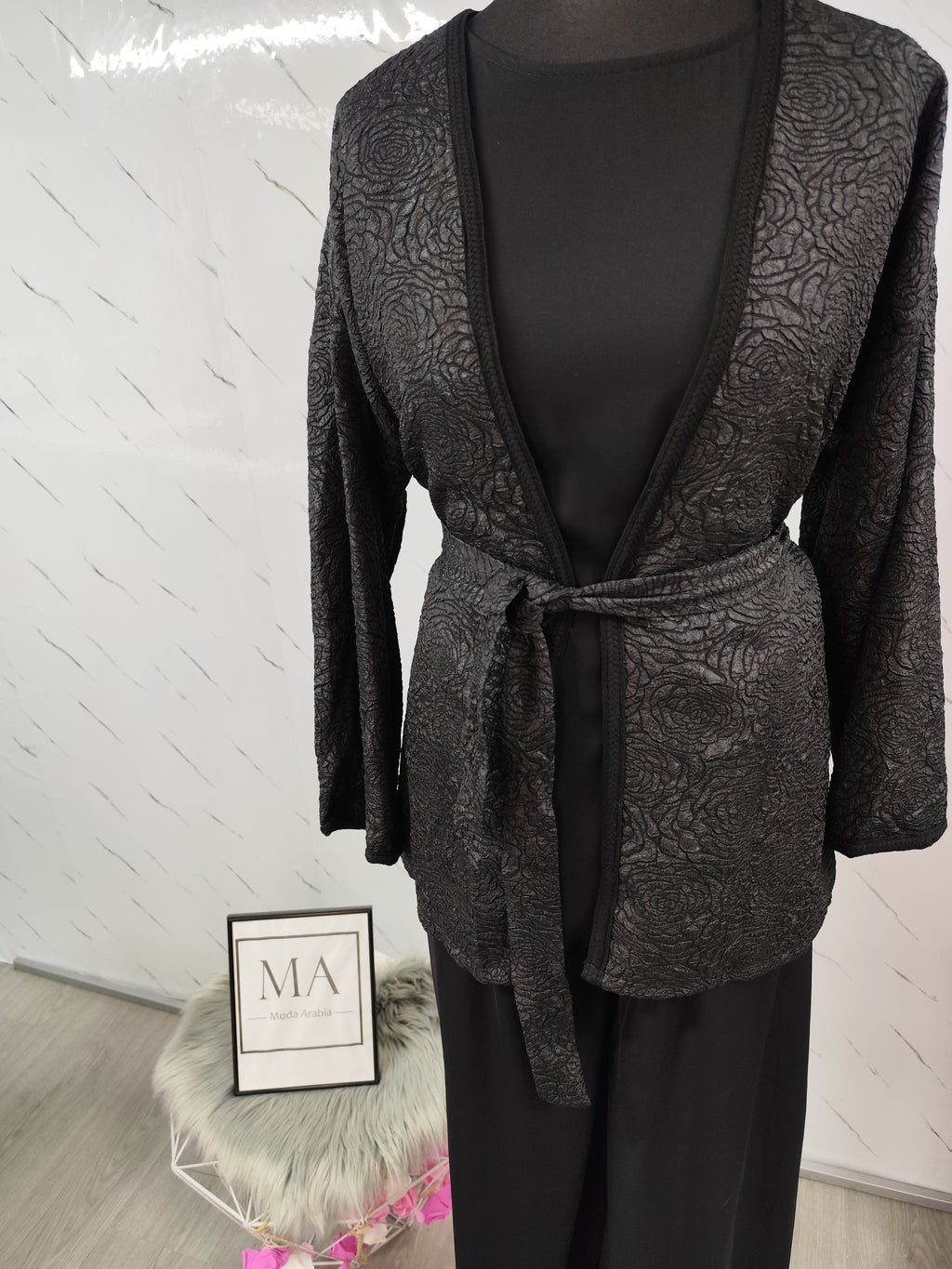 Conjunto bordado negro