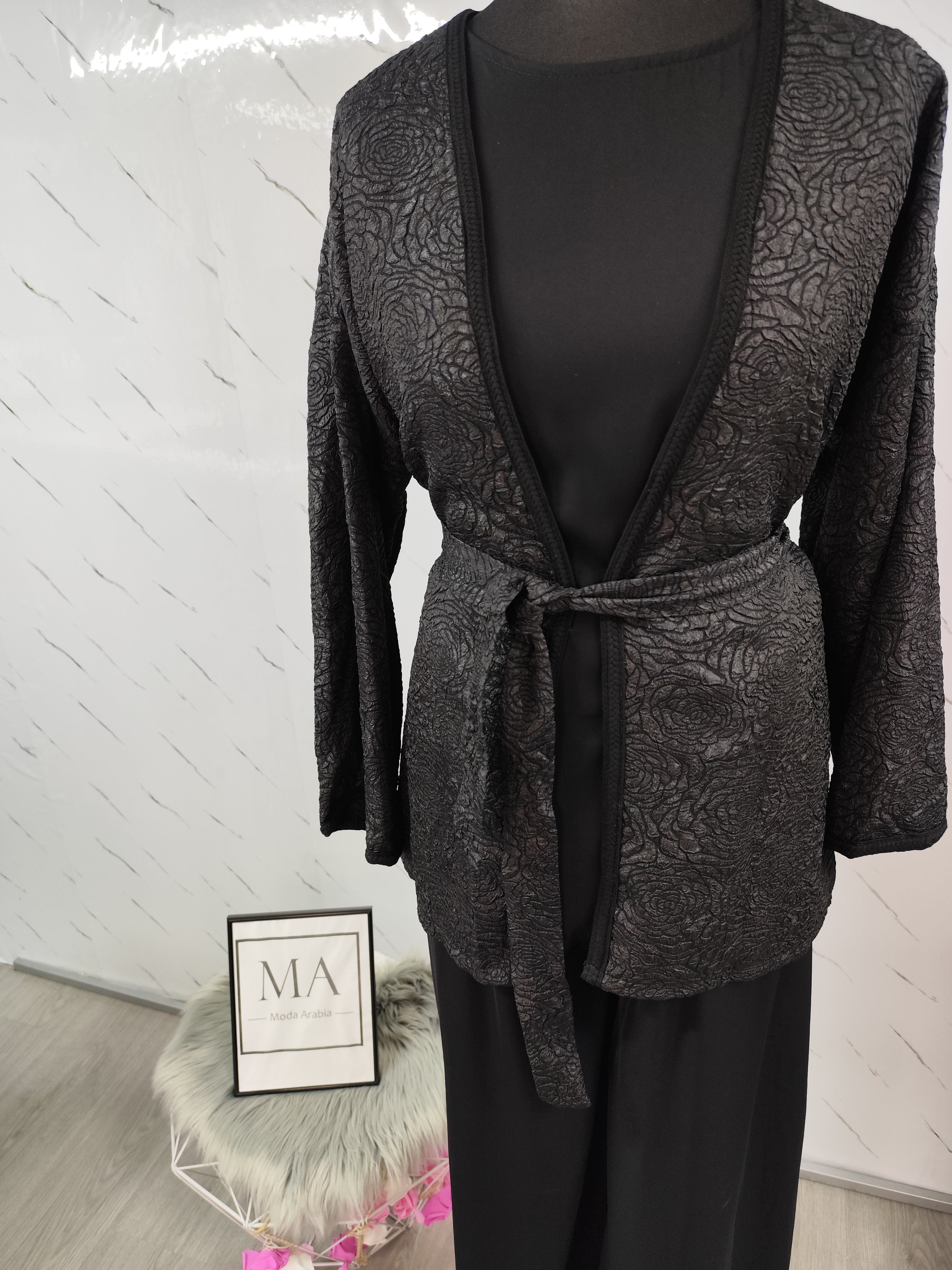 Conjunto bordado negro