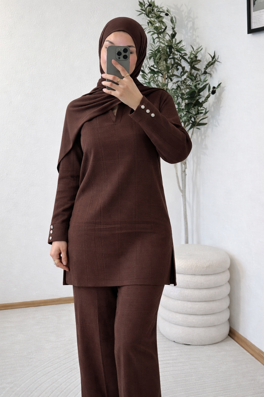 Conjunto Leyla Marrón