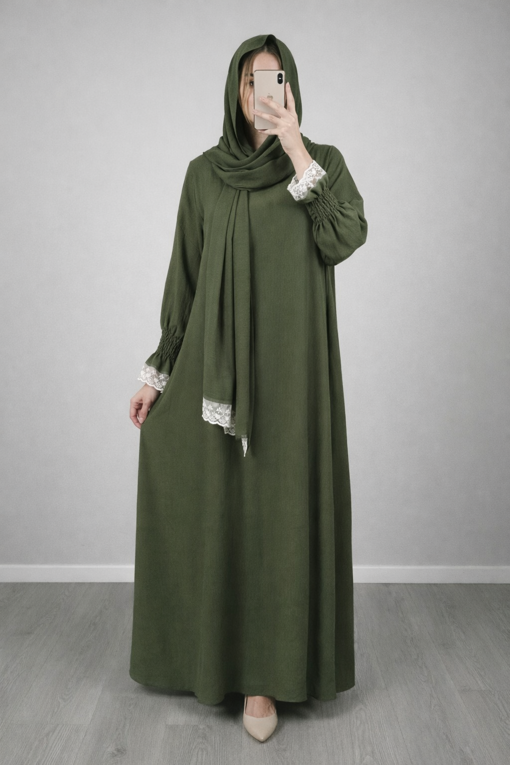 Abaya salat Verde