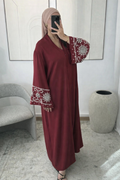 Abaya Zafira Borgoña