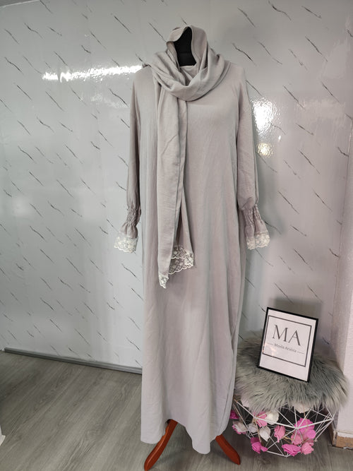 Abaya salat Gris